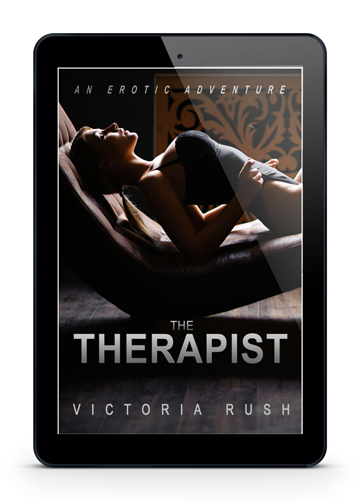 Cover of The Therapist ebook, a lesbian taboo erotica by Victoria Rush.